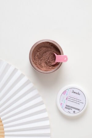 Pink clay mask