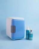 Mini skincare fridge - blue