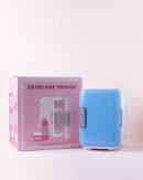 Mini skincare fridge - blue
